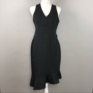 Express asymmetrical ruffle mini dress NWT